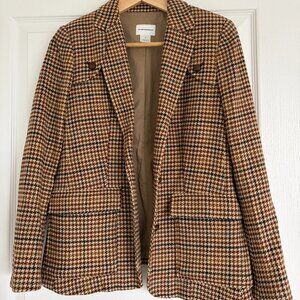 Club Monaco Houndstooth Wool Blazer